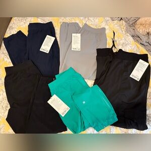 NWT (5) Lululemon Joggers (1) Dance Studio Size L and (4) Adapted Jogger Size 6